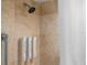 Shower stall with dispensers for shampoo and soap at 5500 Gulf Blvd # 2240, St Pete Beach, FL 33706