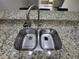 Double stainless steel sink with granite countertop at 7041 Spotted Deer Pl, Riverview, FL 33569