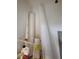 White pipes and other items are stored in this closet at 7041 Spotted Deer Pl, Riverview, FL 33569