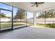 Spacious screened patio overlooking backyard at 7119 Peregrina Loop, Wesley Chapel, FL 33545