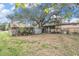 Large backyard with mature trees and outbuildings at 7401 Mount Vernon Rd, Tampa, FL 33625