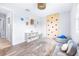 Playroom with climbing wall, ball pit, and built in shelving at 7601 9Th N Ave, St Petersburg, FL 33710