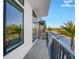 Modern balcony with city views and metal railing at 8631 5Th Street North, St Petersburg, FL 33702