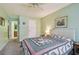 Bright bedroom with a comfortable bed and en-suite bathroom access at 11200 102Nd Ave # 138, Seminole, FL 33778