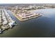 Aerial view showing property location and waterfront access at 19029 Us Highway 19 N # 32B, Clearwater, FL 33764