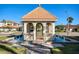 Relaxing gazebo with water fountains and landscaping at 19029 Us Highway 19 N # 32B, Clearwater, FL 33764