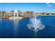 Gazebo and fountain in a lake within a community at 20292 Sea Glass Cir, Land O Lakes, FL 34638