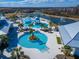 Expansive pool area with various features including a circular pool and a gazebo at 20292 Sea Glass Cir, Land O Lakes, FL 34638