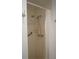 Simple shower stall with grab bars and curtain at 2202 Clubhouse Dr # 173, Sun City Center, FL 33573