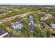 Aerial view of townhouses with pool, near highway and bay at 2519 Crowder Ln, Tampa, FL 33629