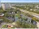 Aerial view of townhouses with pool, near highway at 2519 Crowder Ln, Tampa, FL 33629