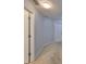 A simple hallway with light grey walls and carpet at 2803 Santego Bay Ct, Brandon, FL 33511