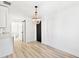 Bright dining area with hardwood floors and a chandelier at 2905 W Collins St, Tampa, FL 33607