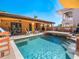 Relaxing pool and spa with a bridge feature at 3702 El Centro St, St Pete Beach, FL 33706