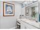 Elegant bathroom with granite vanity, walk-in shower, and stylish decor at 4519 Lexington Cir # 4519, Bradenton, FL 34210