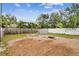 Large backyard with garden area and storage shed at 4535 33Rd N Ave, St Petersburg, FL 33713