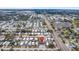 Aerial view showing mobile home location near main road at 5330 77Th N St, St Petersburg, FL 33709