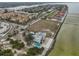 Property overview showing building, pool, and waterfront location at 6504 Surfside Blvd # 5, Apollo Beach, FL 33572