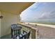 Balcony with outdoor furniture and stunning water views at 6504 Surfside Blvd # 5, Apollo Beach, FL 33572