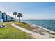 Landscaped waterfront path with views of the bay at 7 Elgin Pl # 502, Dunedin, FL 34698