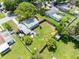 Aerial view of a house with a large backyard and spacious lot at 7234 12Th N St, St Petersburg, FL 33702