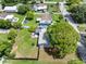 Aerial view of house and large backyard, ideal for showcasing outdoor space at 7234 12Th N St, St Petersburg, FL 33702