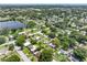 Aerial view of a residential area, highlighting a single house and its surroundings at 7234 12Th N St, St Petersburg, FL 33702