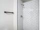 Clean shower with white subway tile surround at 10214 Turtle Hill Ct, Tampa, FL 33615