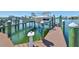 Private boat dock with access to the water at 1030 Bellasol Way # 402, Apollo Beach, FL 33572