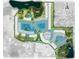 Community map highlighting lakefront home sites and amenities at 11285 Kingly Ln, Odessa, FL 33556