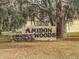 Amidon Woods community entrance sign with landscaping at 1454 Brigadier Dr, Spring Hill, FL 34608