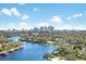 Aerial view showcasing city skyline and river at 2424 W Tampa Bay Blvd # C212, Tampa, FL 33607