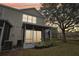 Screened porch overlooking the canal at 2552 Glenrise Pl, Wesley Chapel, FL 33544