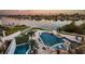 Luxury pool and spa with waterfront views at 335 Bath Club S Blvd, North Redington Beach, FL 33708