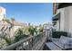 Balcony with city views and comfortable seating at 450 Knights Run Ave # 415, Tampa, FL 33602