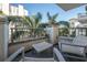 Private balcony with comfortable seating and city view at 450 Knights Run Ave # 415, Tampa, FL 33602