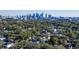 Neighborhood overview with lush greenery and city skyline at 818 W Adalee St, Tampa, FL 33603