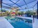 Relaxing pool and patio area with covered lanai at 818 W Adalee St, Tampa, FL 33603