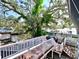 Elevated deck overlooking a canal, offering scenic views at 9934 Peninsular Dr, Gibsonton, FL 33534