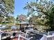 Private deck with canal views and access to a dock at 9934 Peninsular Dr, Gibsonton, FL 33534