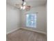 Bright bedroom with ceiling fan and window blinds at 12311 Silton Peace Dr, Riverview, FL 33579