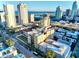 Aerial view of a condo building in a city setting near the water at 130 4Th N Ave # 414, St Petersburg, FL 33701