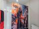 Bathroom with shower and Star Wars themed curtain at 13458 Graham Yarden Dr, Riverview, FL 33579