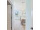 View of bedroom with light walls and a metal bed frame at 13458 Graham Yarden Dr, Riverview, FL 33579