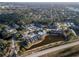 Aerial view of apartment community with pool and ample parking at 1400 Gandy N Blvd # 506, St Petersburg, FL 33702