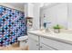 Well-lit bathroom with shower/tub and updated fixtures at 1400 Gandy N Blvd # 506, St Petersburg, FL 33702