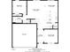 First floor plan displays an open concept living area with a two-car garage at 16779 Sunburst Lake St, Wimauma, FL 33598