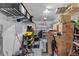 Garage with shelving and storage items at 26614 Castleview Way, Wesley Chapel, FL 33544