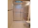Shower stall with glass doors in bathroom at 400 Island Way # 1508, Clearwater Beach, FL 33767