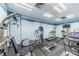 Well-equipped fitness center with treadmills and exercise machines at 400 Island Way # 1508, Clearwater Beach, FL 33767
